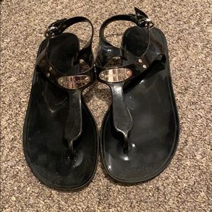 Michael Kors Black Jelly Sandals